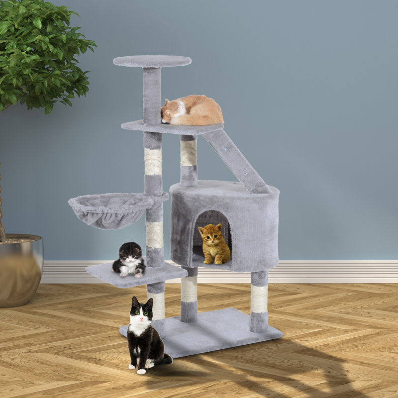 Aosom 49" PawHut Deluxe Cat Tree & Reviews Wayfair.ca